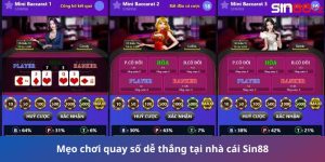 Mẹo chơi quay số dễ thắng tại nhà cái Sin88